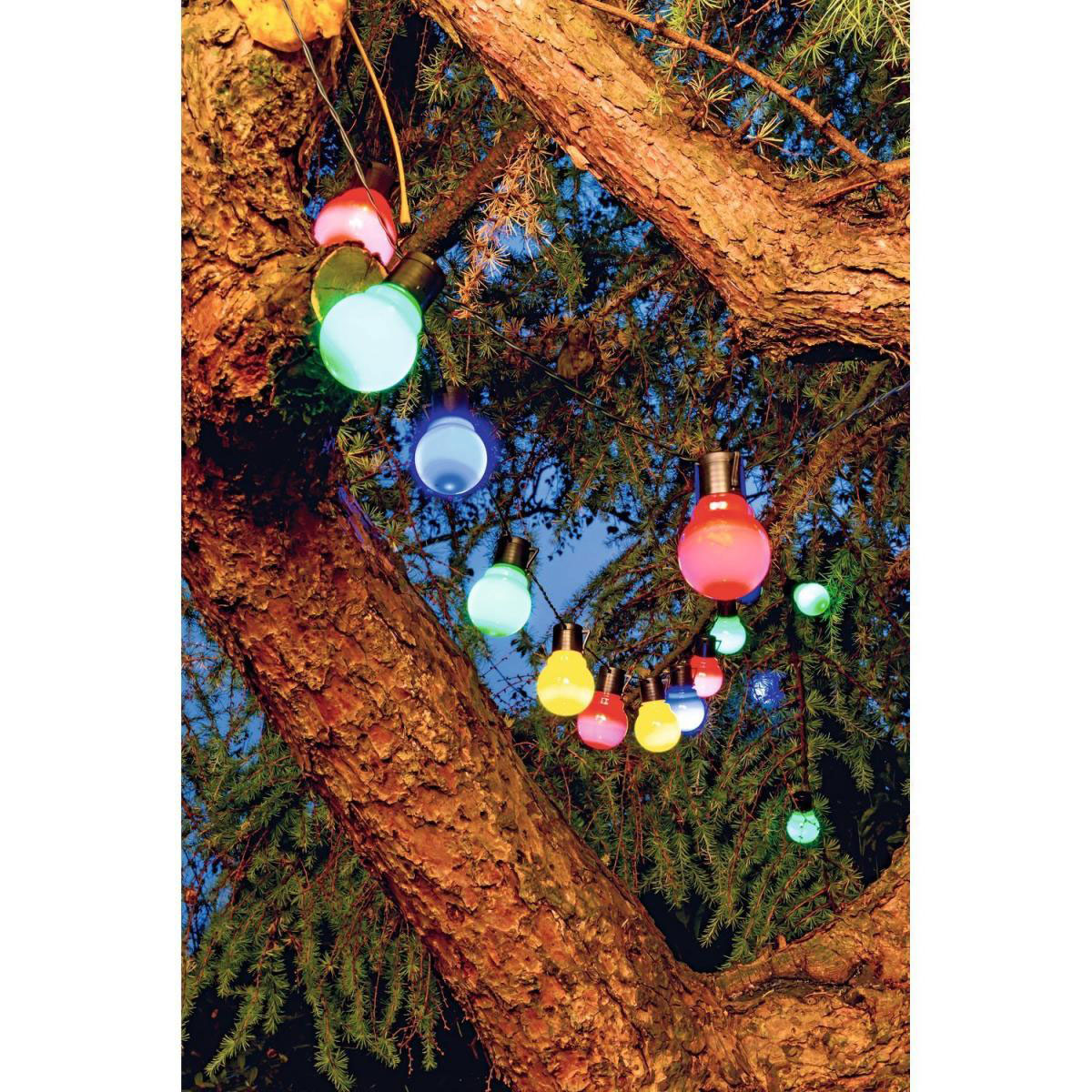 Flector Garten LED-Solar-Partylichterkette bunt Bild 2