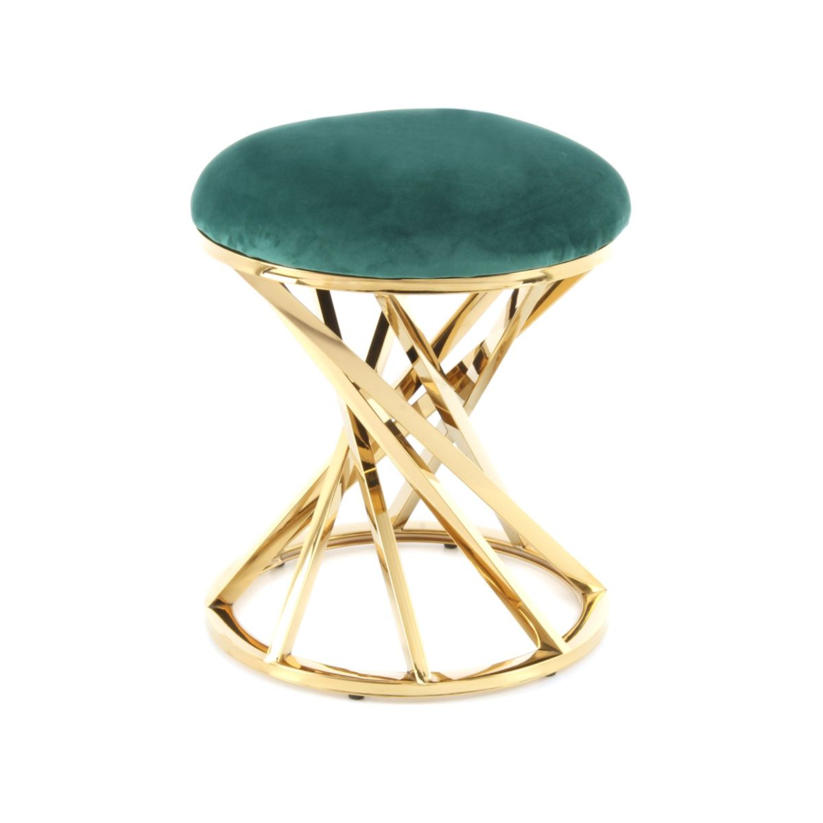 Hocker Wesley 325 grün gold