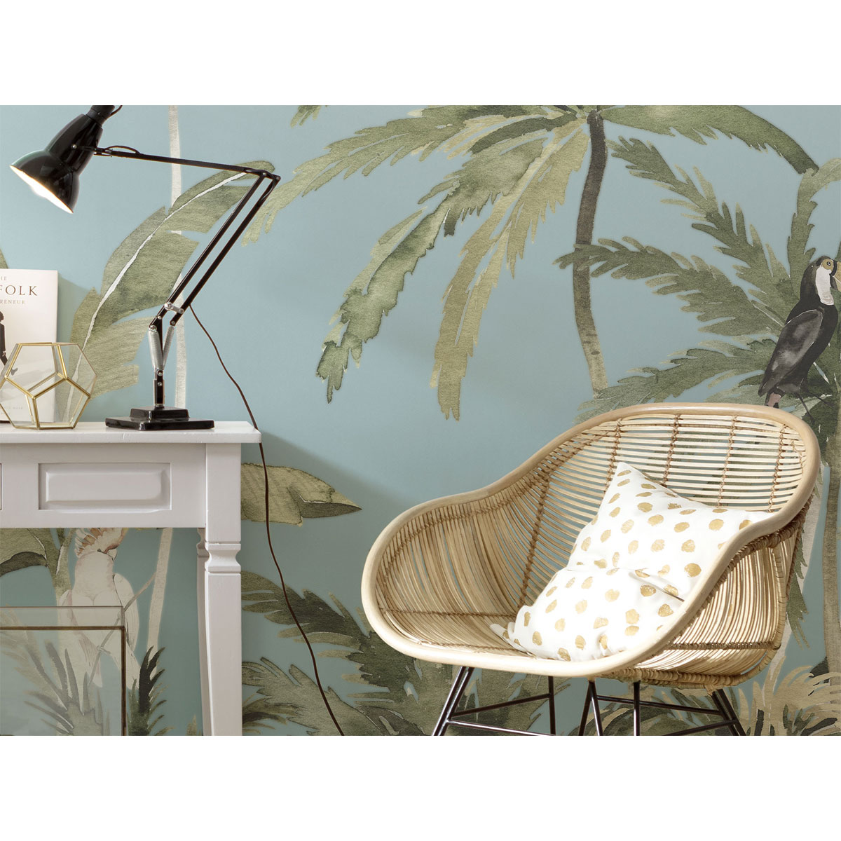 Komar  Vlies Fototapete Forêt de Palmiers 300x250 cm Bild 8