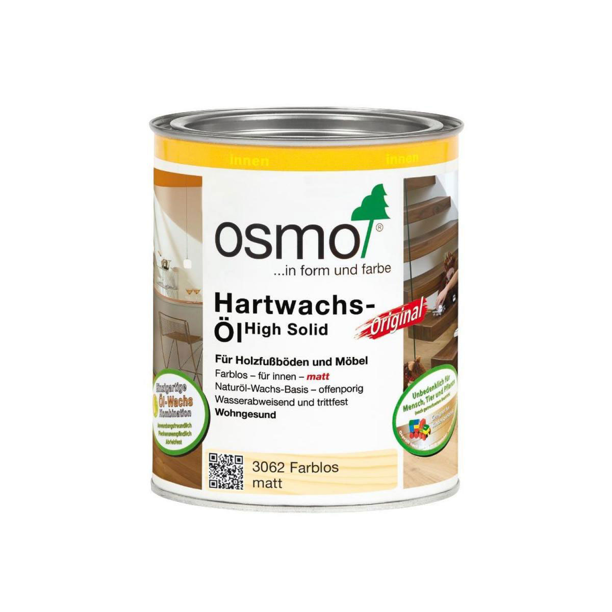 Osmo Hartwachs-Öl Original Farblos Matt 0,75 L Bild 1