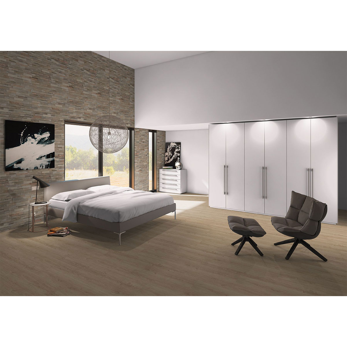 Indo Wandverkleidung Teak Gun Smokey 10er-Set Bild 3