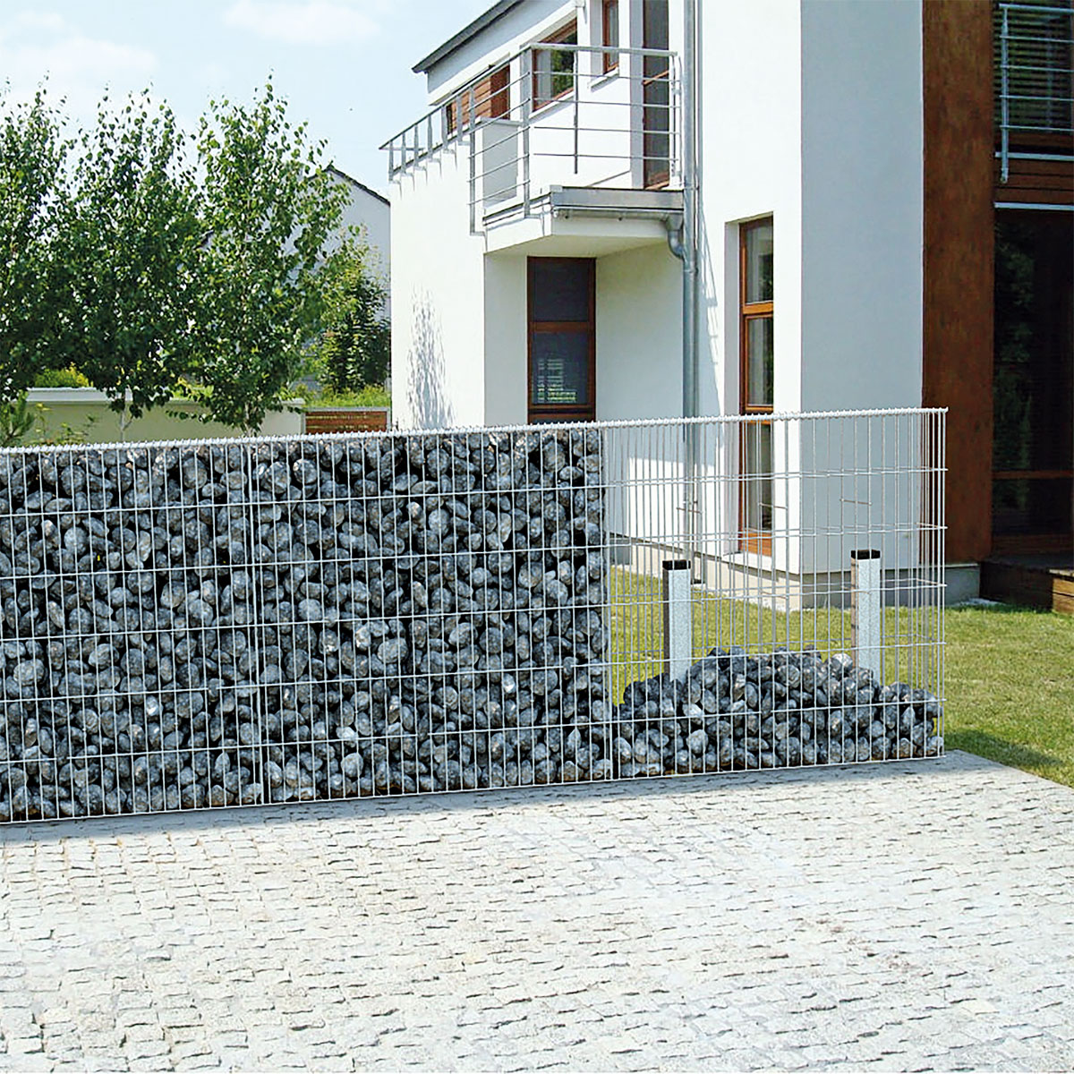 Wilk Gabionen-Zaun 120 x 80 x 25 cm Bild 3