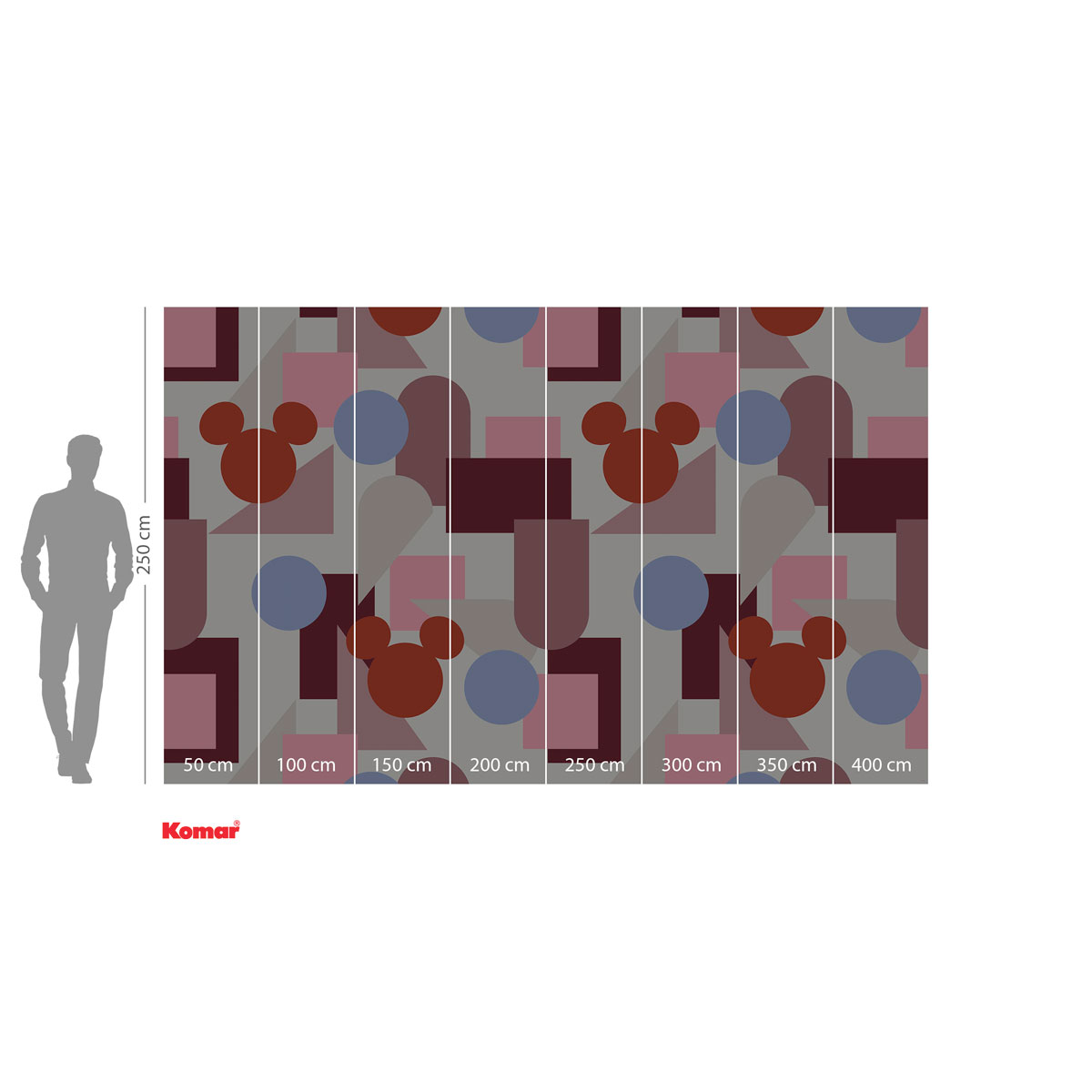 Komar  Vlies Fototapete Colourful Mickey 400x250 cm Bild 3