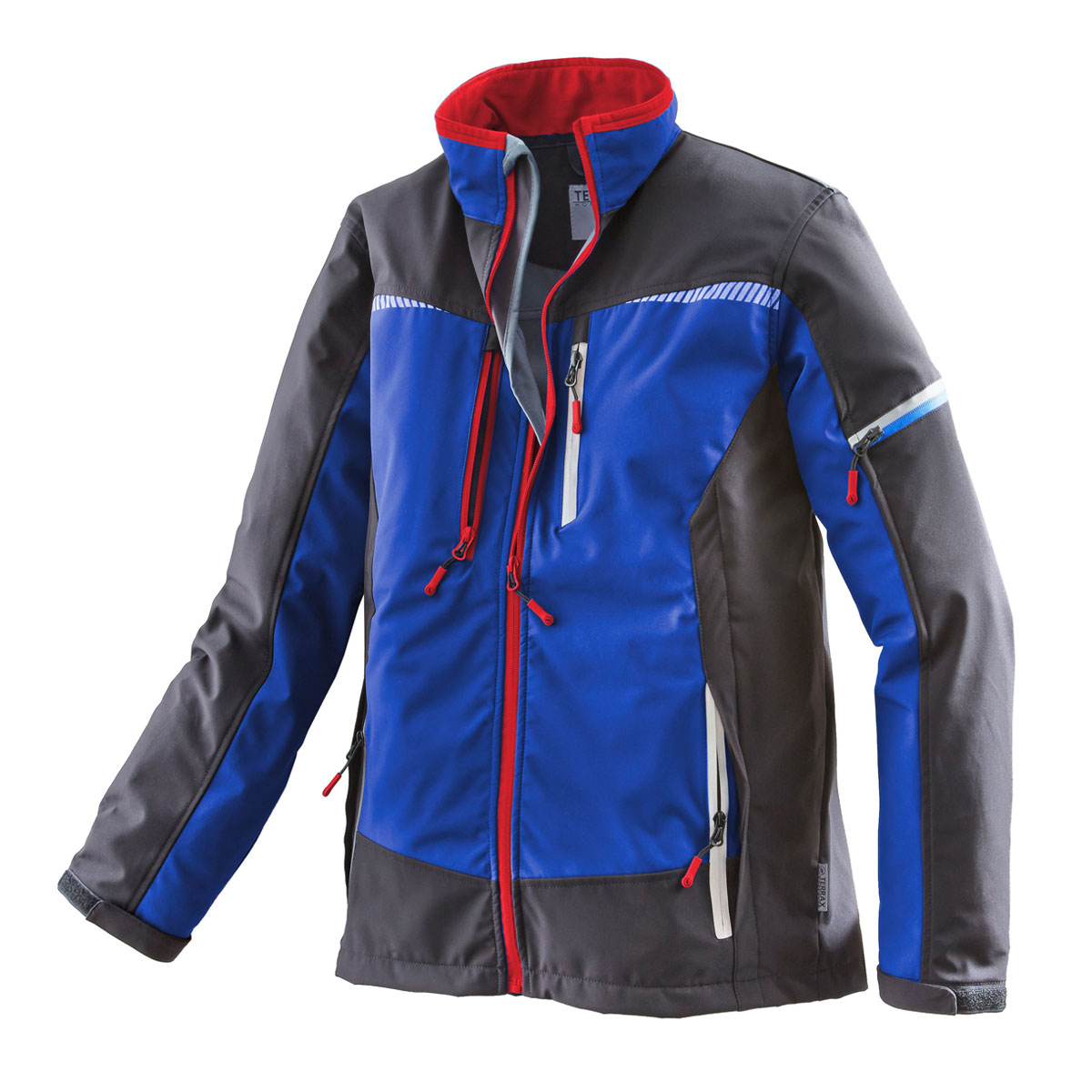 Terrax Workwear Softshell Jacke royal-rot Größe L