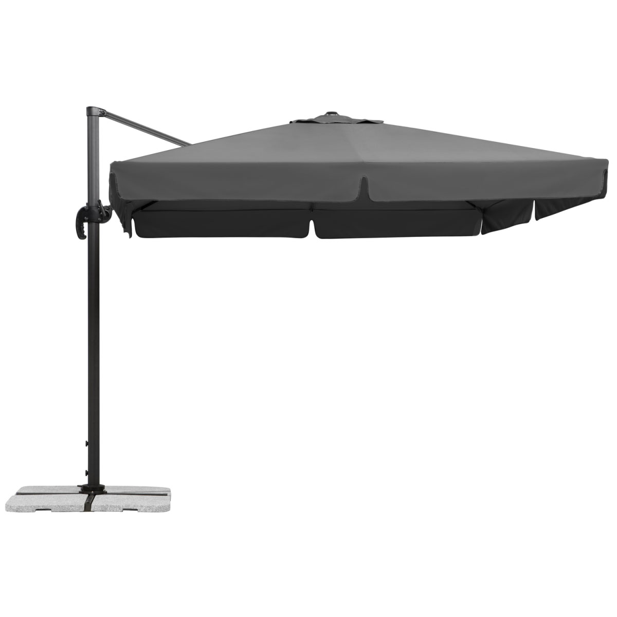 Schneider Schirme Ampelschirm Rhodos 300 x 300 cm anthrazit Bild 1