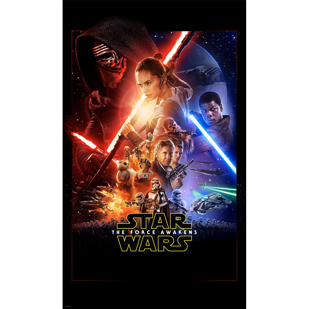 Komar  Vlies Fototapete Star Wars EP7 Official Movie Poster 120x200 cm Bild 2