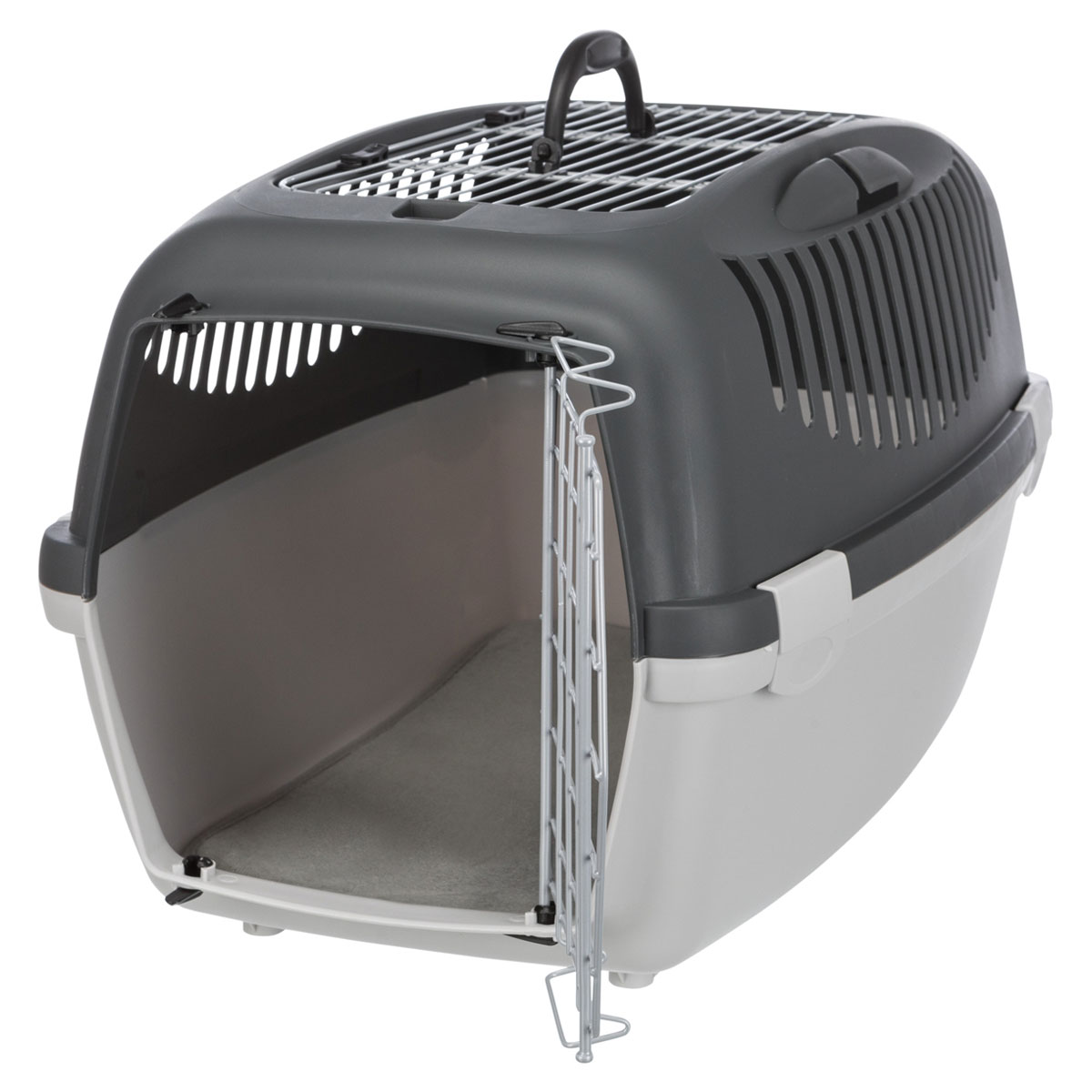 Trixie Be Eco Transportbox Capri 3 Größe S 40 x 38 x 61 cm anthrazit/grau-grün