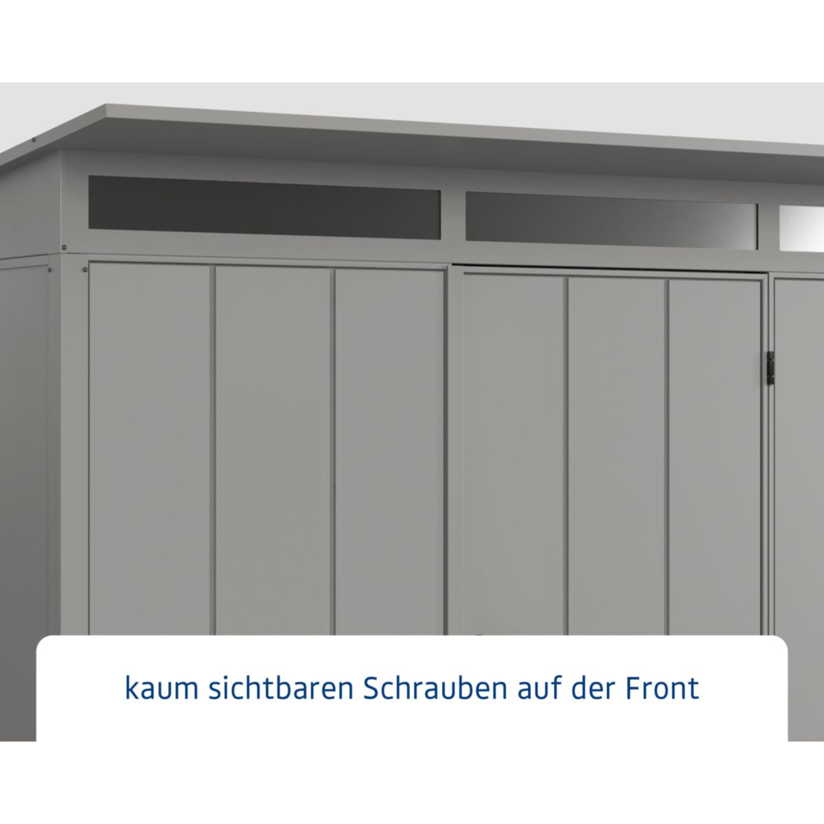EcoStar  Gerätehaus Elegant-PTyp 3RAL9007 1 flg Bild 4
