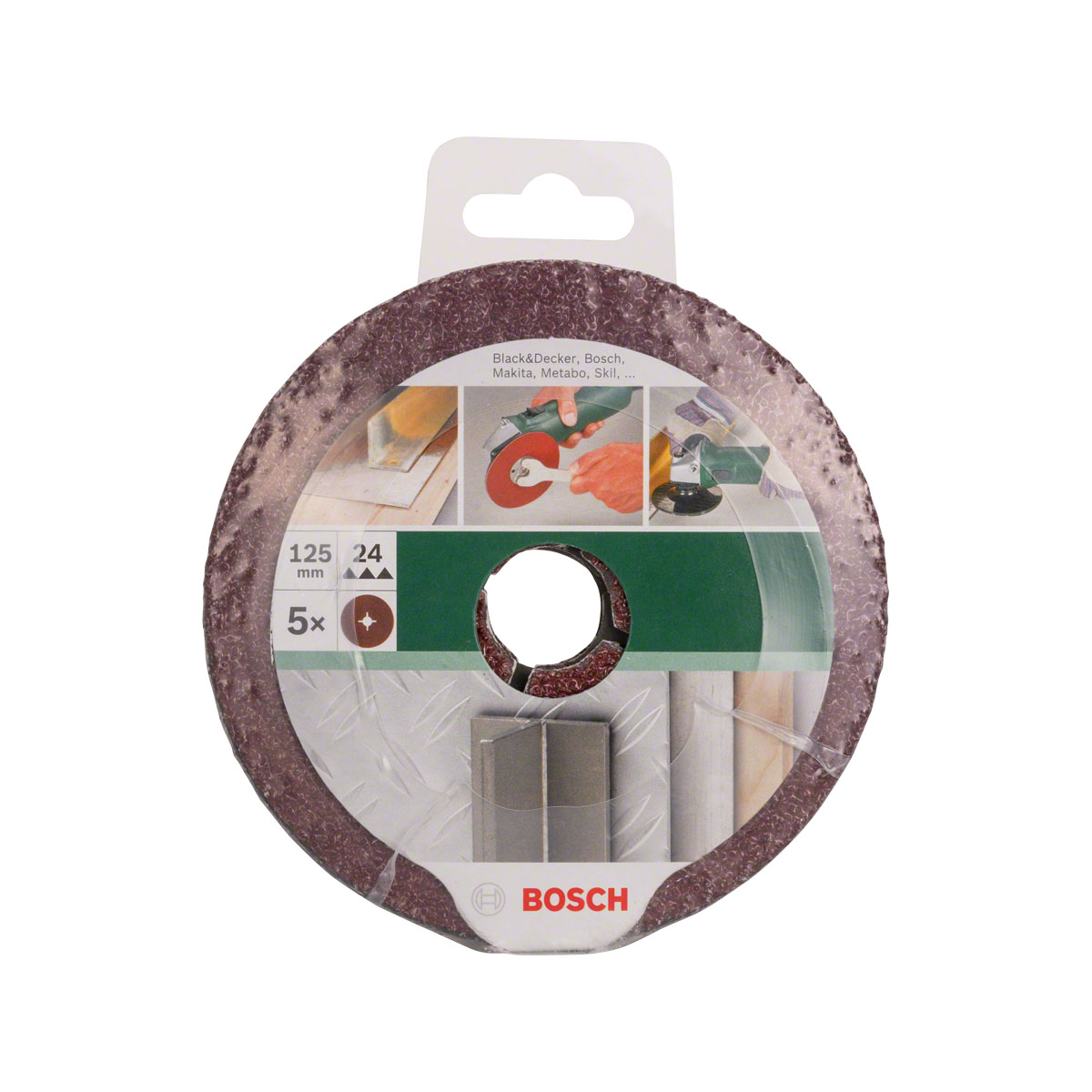 Bosch  Fiberschleifscheiben 125 mm G24 Metall gespannt Bild 1