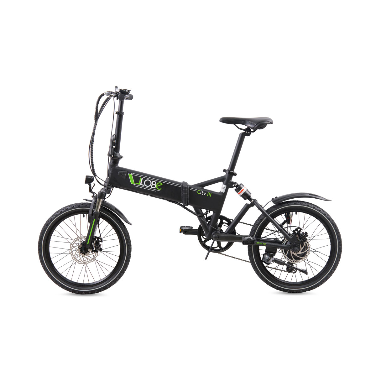 LLobe City E-Bike „III“, faltbar, schwarz Bild 2