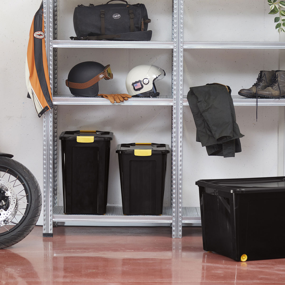 Combi Box, Farbe: Schwarz, Rollensystem, Inhalt: 43L Bild 6