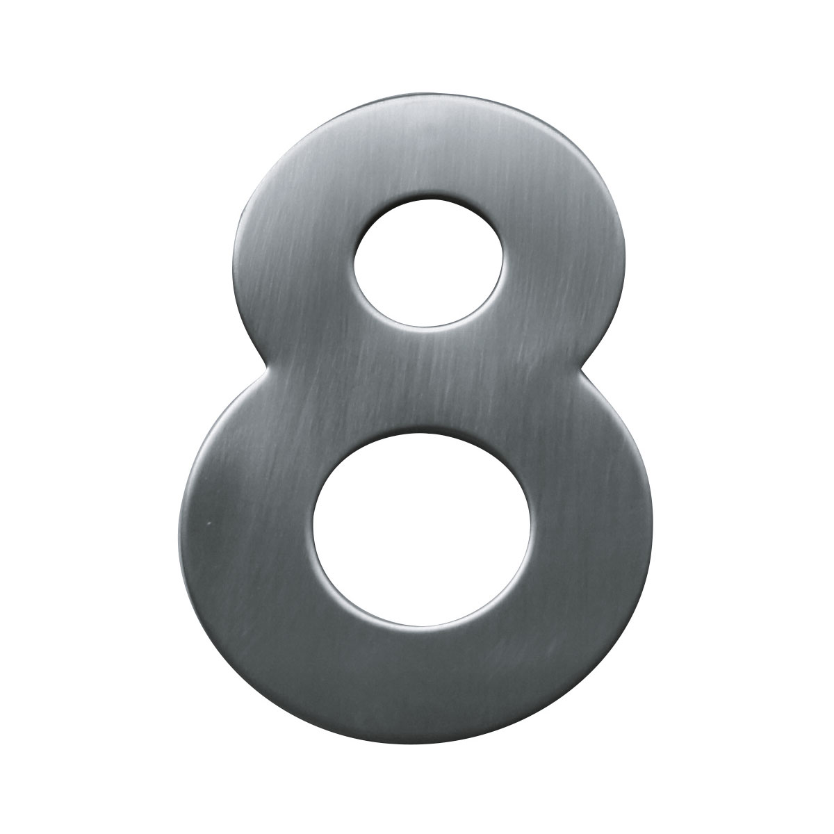 Alpertec Edelstahl-Hausnummer 8 satiniert Bild 1