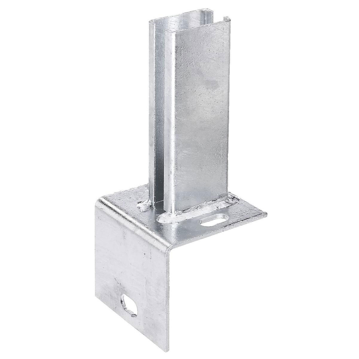 GAH Alberts L-Pfostenfuß/Profilrohrpfosten 60 x 40 feuerverzinkt