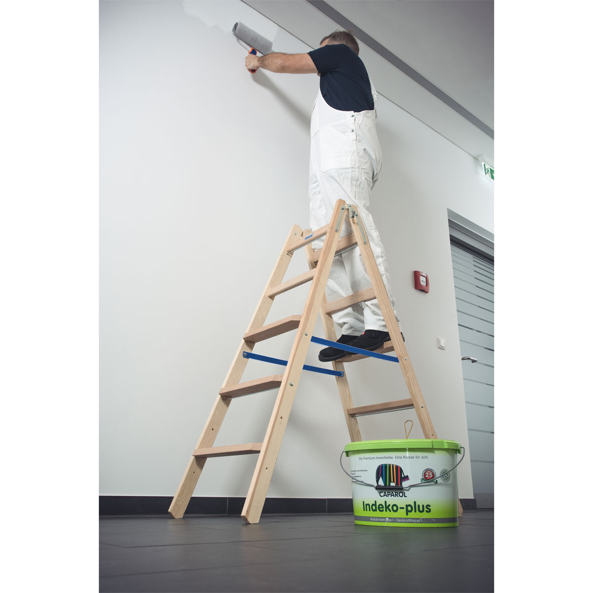 Krause STABILO HOLZ STUFEN/SPROSSEN DOPPELLEITER 2 x 5 Bild 8