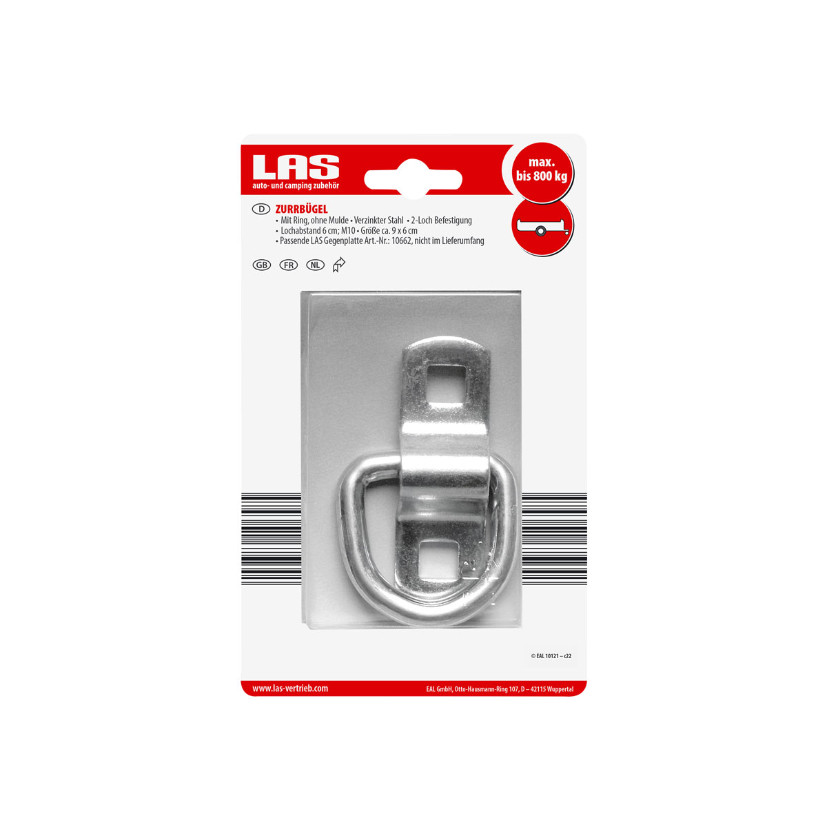 LAS 10658 Zurrbügel mit Ring ohne Mulde Bild 3