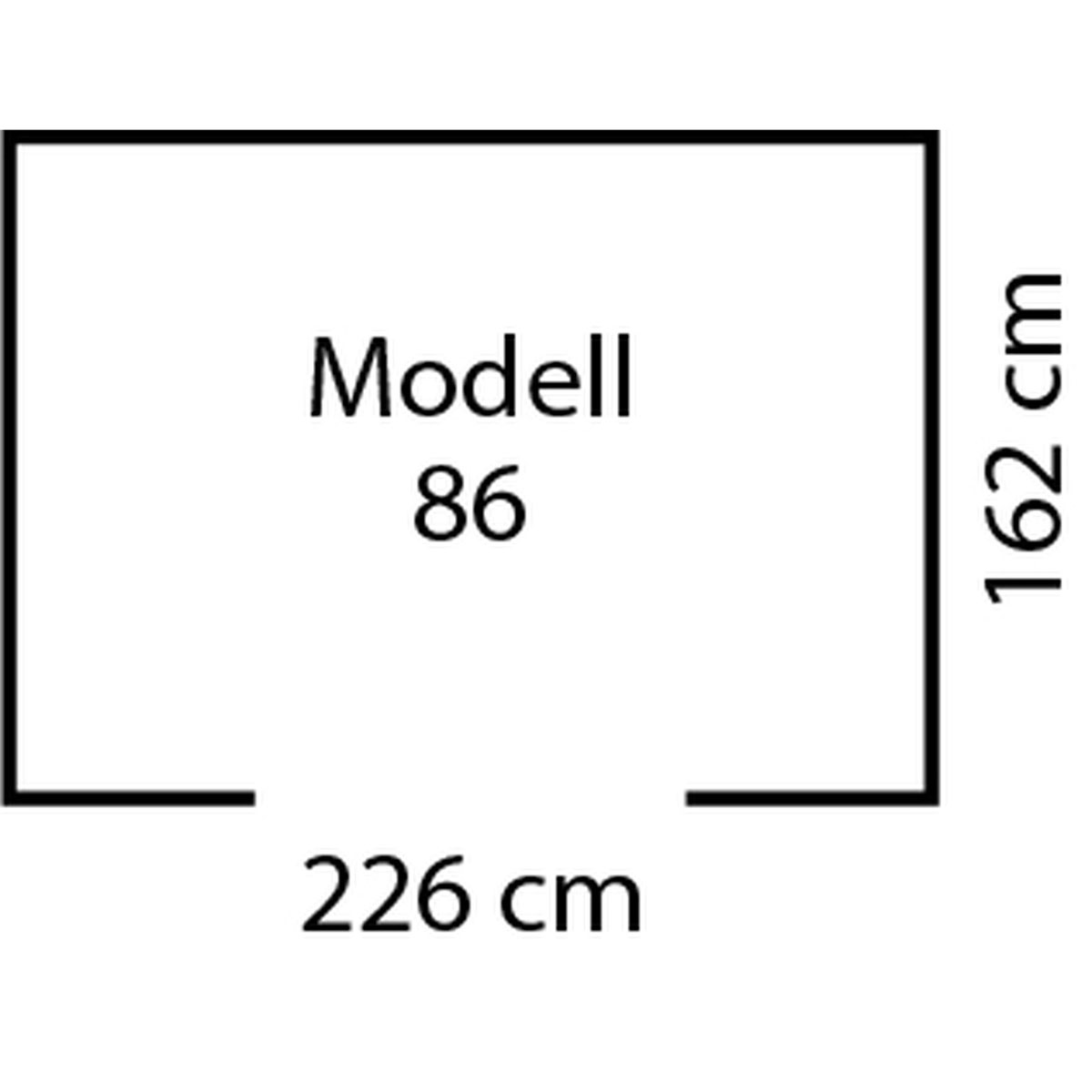 Pergart Gerätehaus Köln II 3,7m² weiß Bild 6
