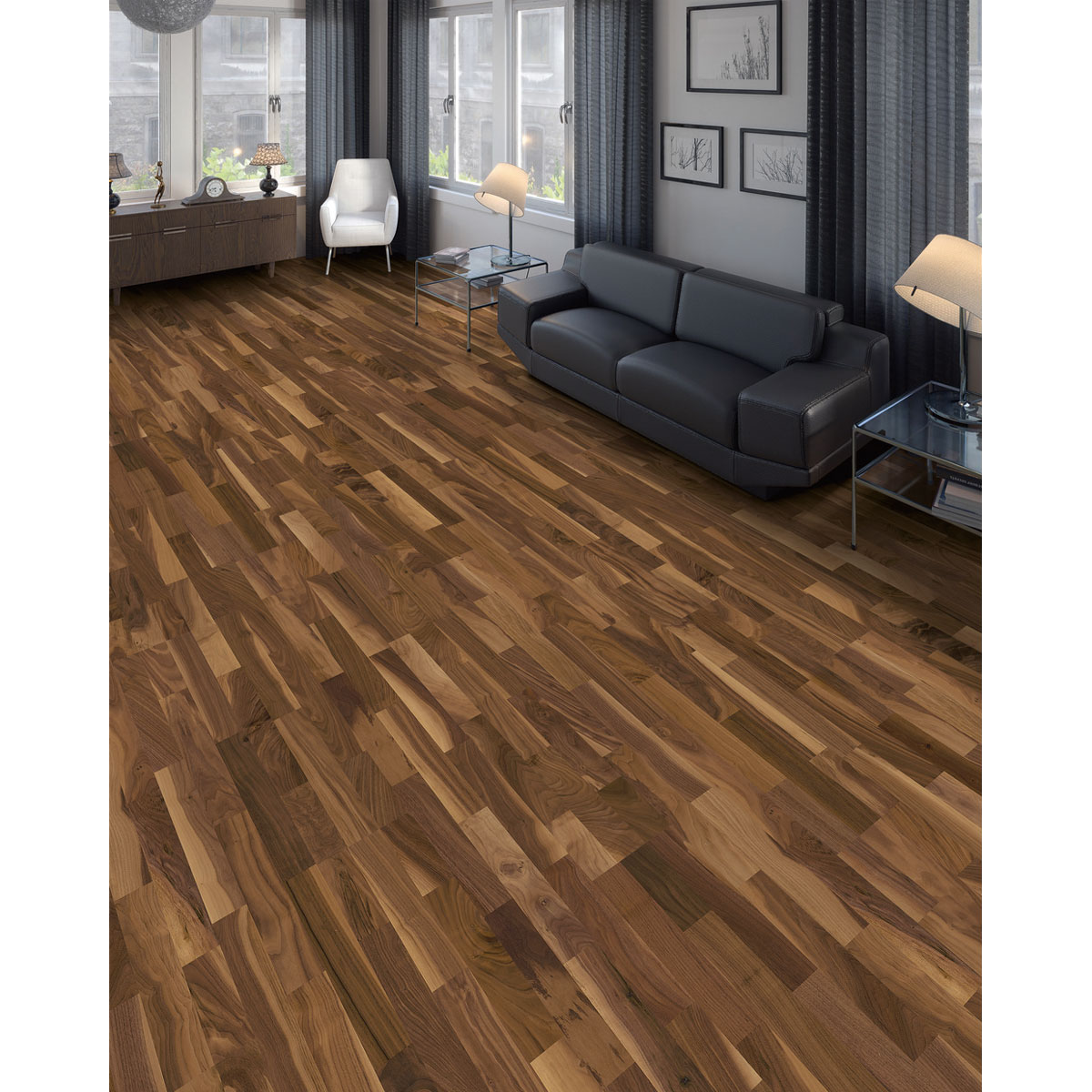 Living by Haro Parkett Schiffs- boden 12 mm Nussbaum 180 x 1085 mm Bild 2