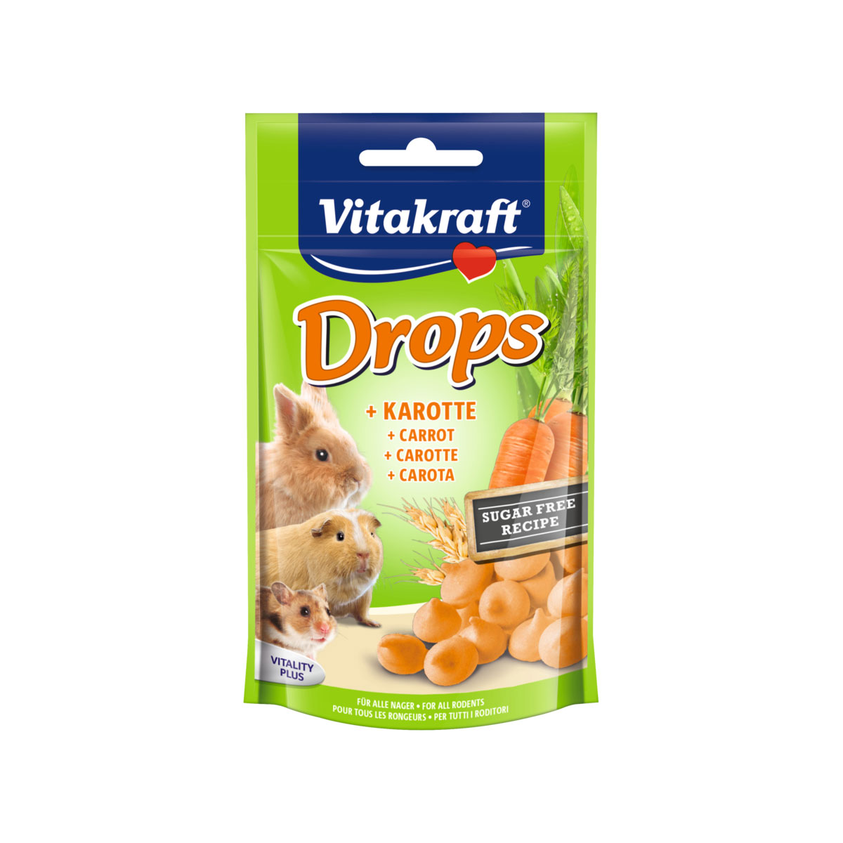 Vitakraft Drops Karotte zuckerfrei 75g Nager