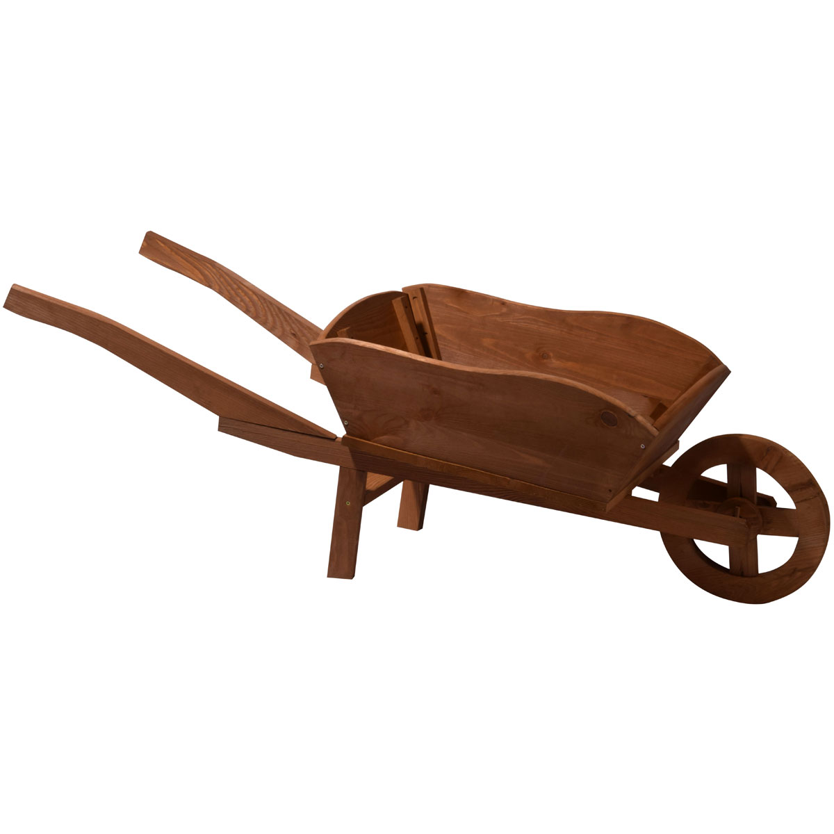 dobar XXL-Pflanzschubkarre 40 x 40 x 130 cm braun Bild 4