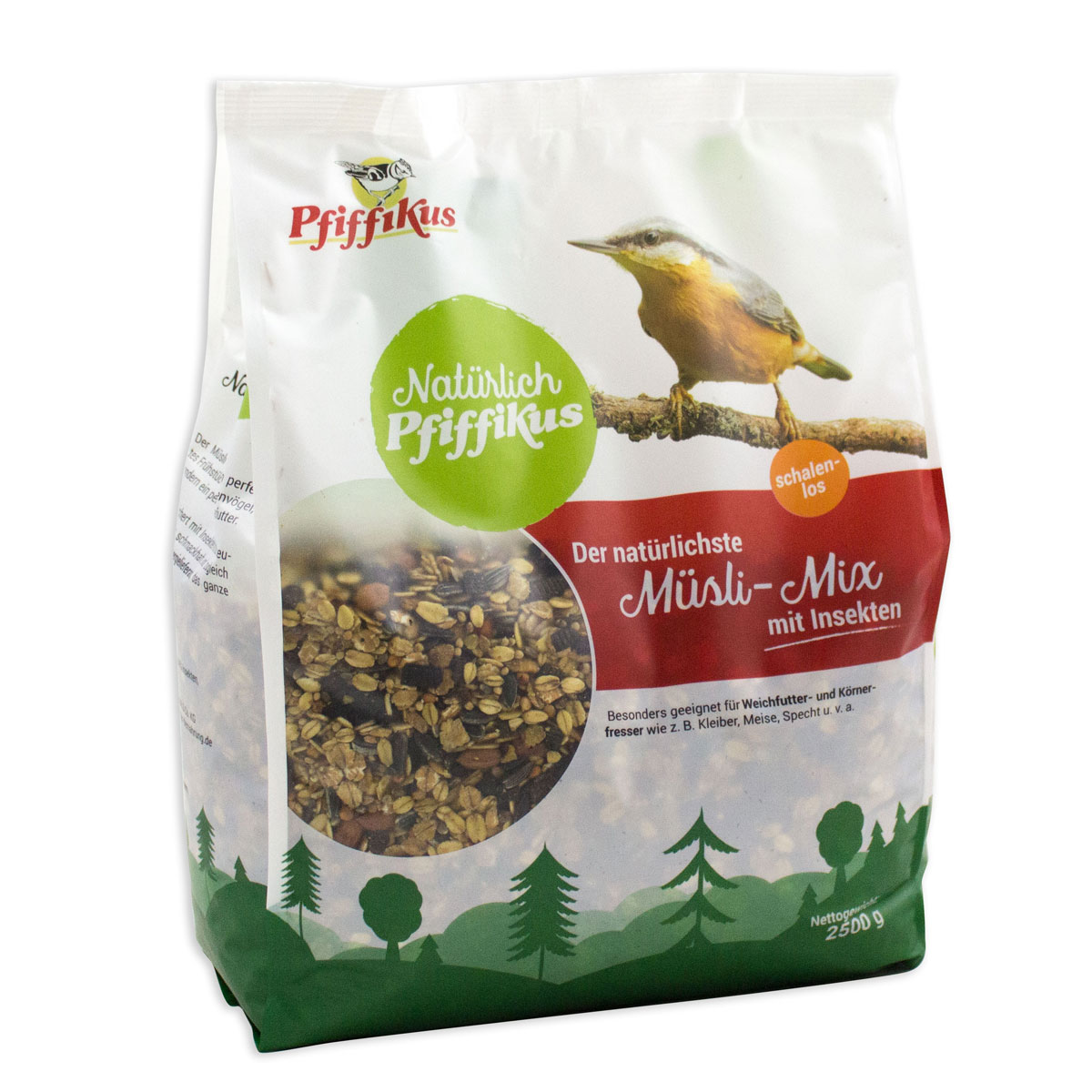 Pfiffikus  Natürlich Müsli-Mix 2,5 kg mit Insekten