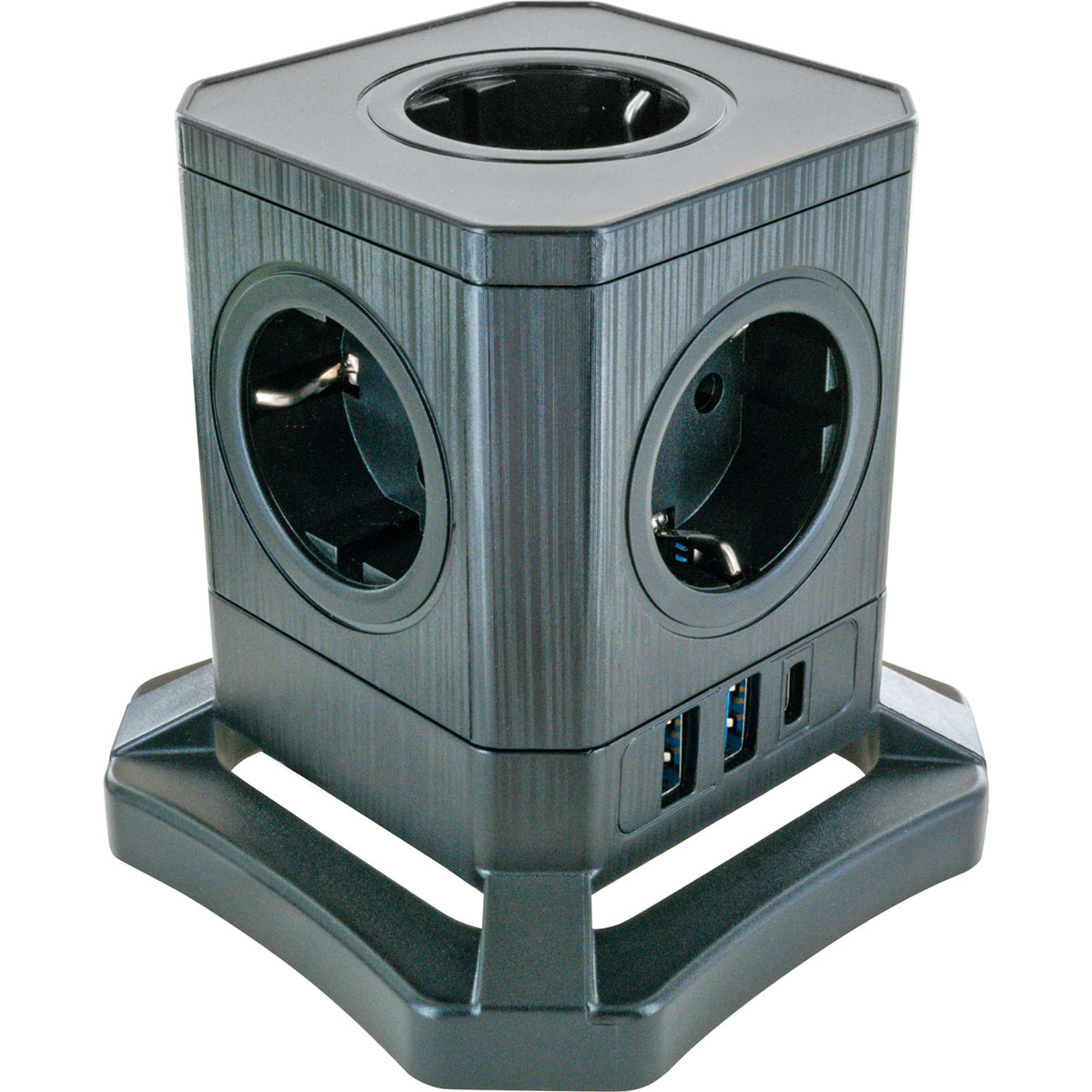 Schwaiger  Steckdosentower 5-fach mit 2-fach USB A mit USB C Bild 4