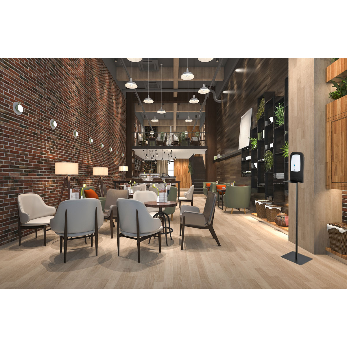 Wenko  Desinfektions-Ständer groß universelle Halterung mit Standfuß für Desinfektionsmittel-Spender zur Wandmontage Bild 12