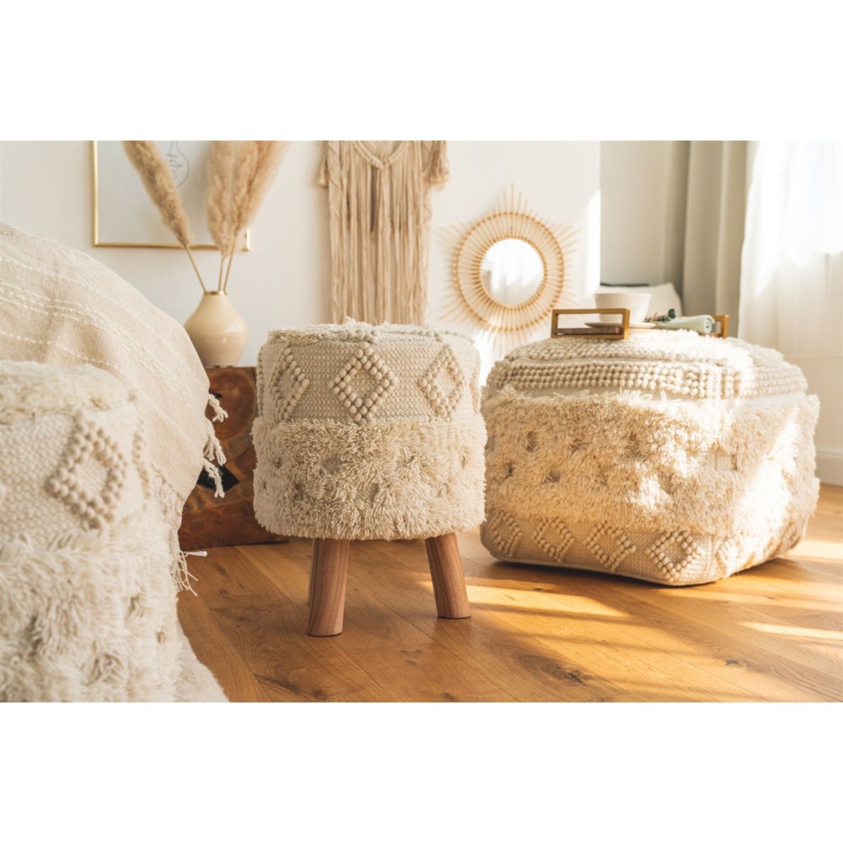 Hocker Bohist 125 Natural Bild 3