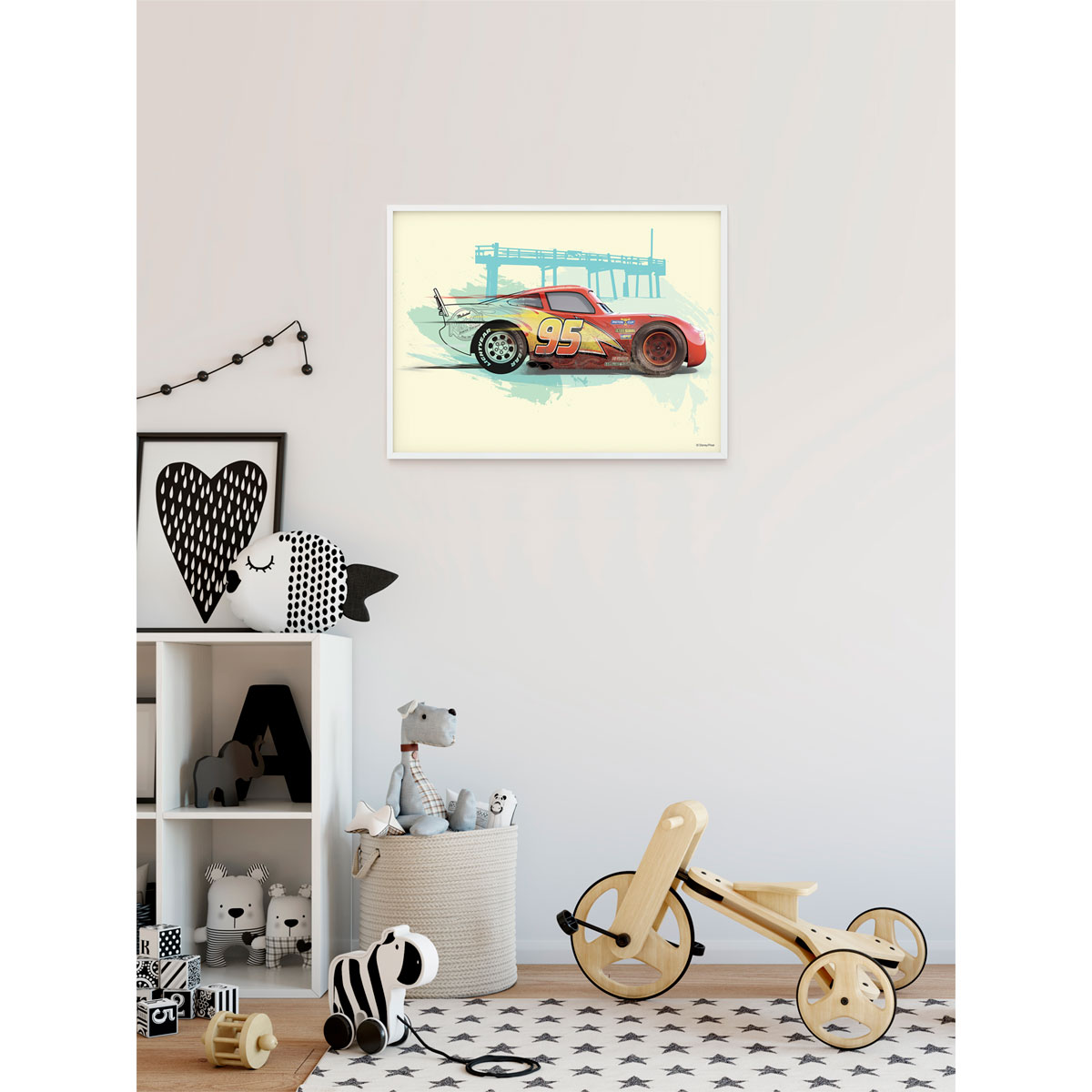 Komar  Wandbild Cars Lightning McQueen 40x30 cm