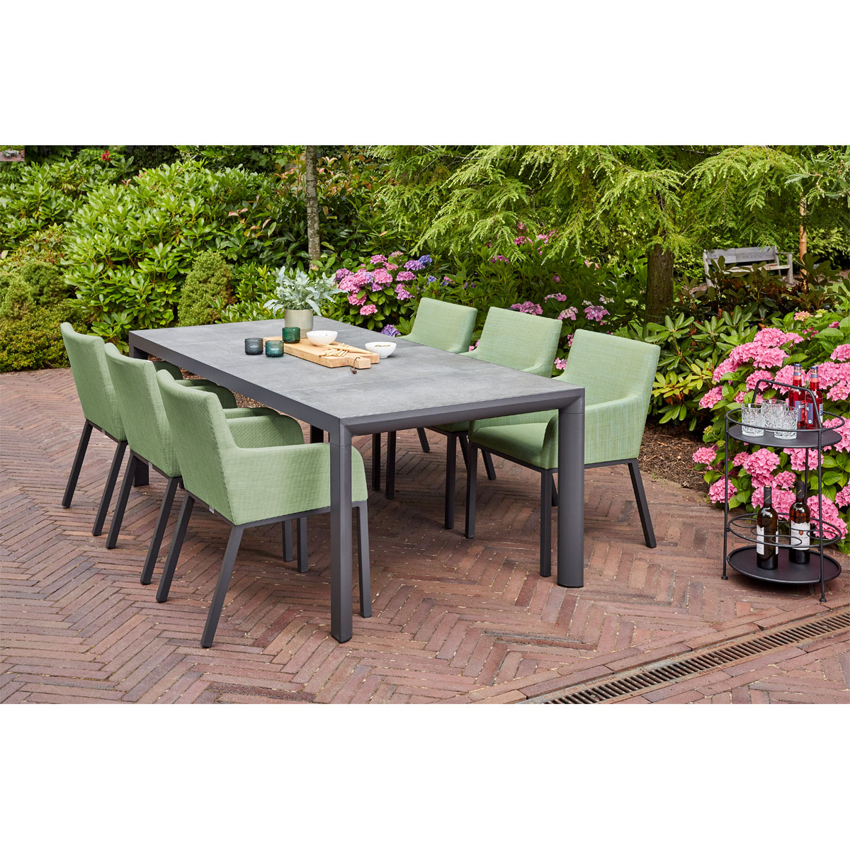 Siena Garden Dining Tisch Carlos 220 x 100 x 74 cm anthrazit Bild 5