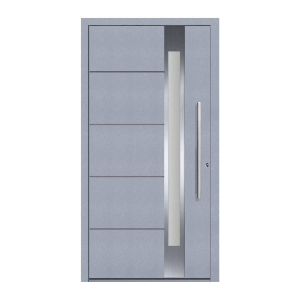 Schüco Aluminium Haustür 100 Rom Excellent 1100 x 2100 mm RAL9016/7040 DR