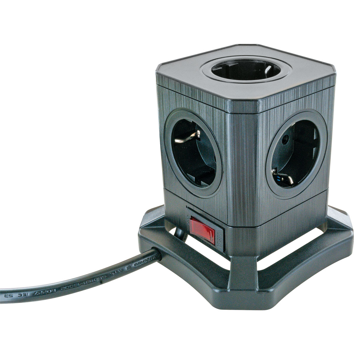 Schwaiger  Steckdosentower 5-fach mit 2-fach USB A mit USB C Bild 2