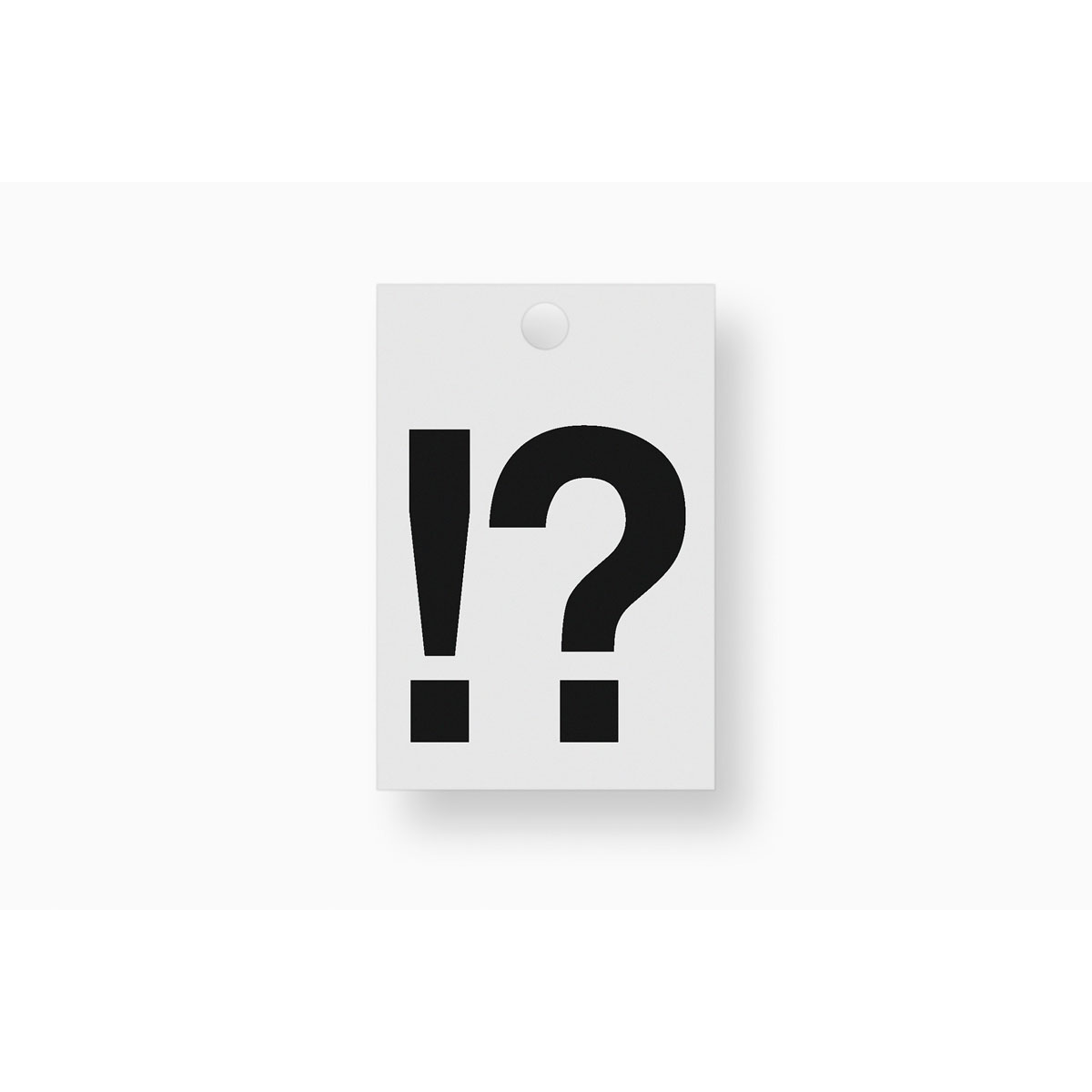 Metafranc Klebesymbol Satzzeichen Folie schwarz