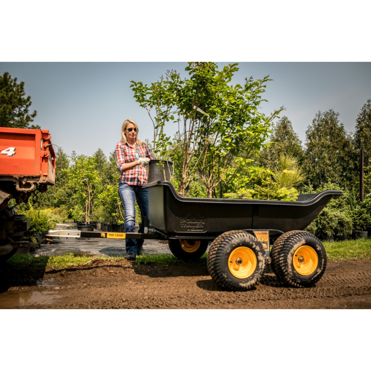 Polar Schubkarre Anhänger 623L 249x137x79cm Bild 6