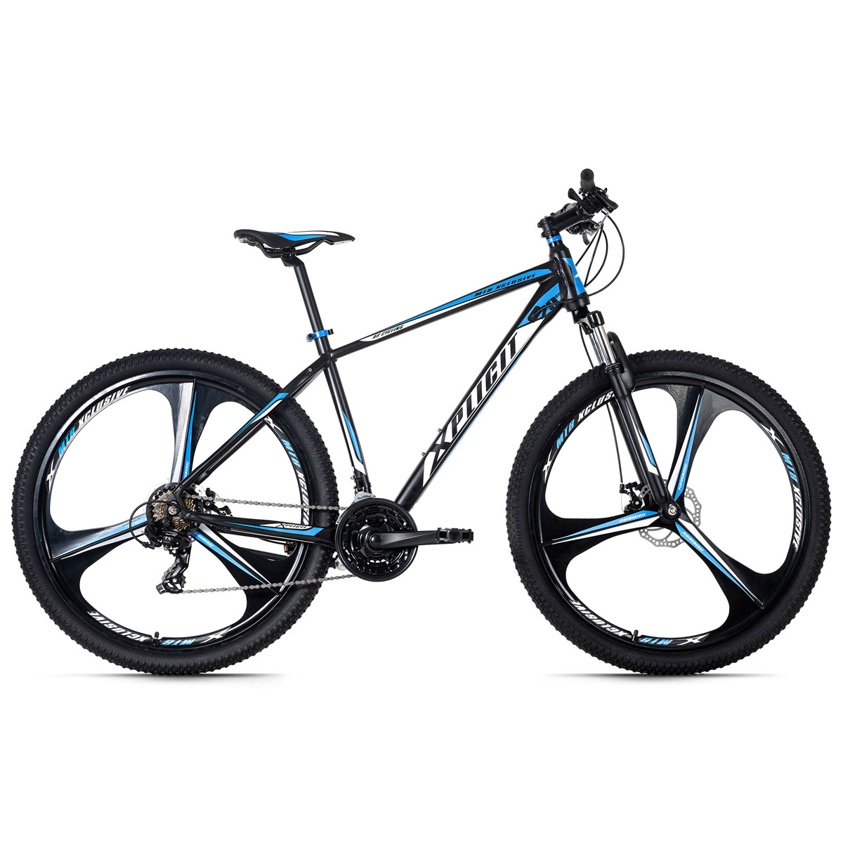 KS Cycling VTT semi-rigide 29" Xplicit noir-bleu TC 53 cm 