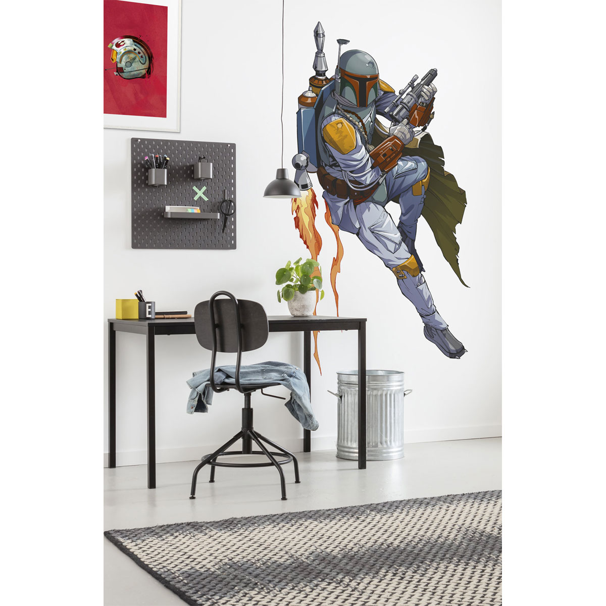 Komar  Selbstklebende Vlies Wandtattoo Star Wars XXL Boba Fett 127x200 cm