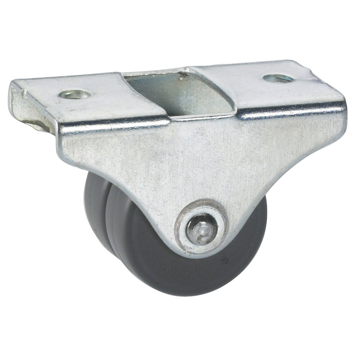 Dörner + Helmer Parkett-Doppel-Bockrolle mit Gleitlager 25 mm