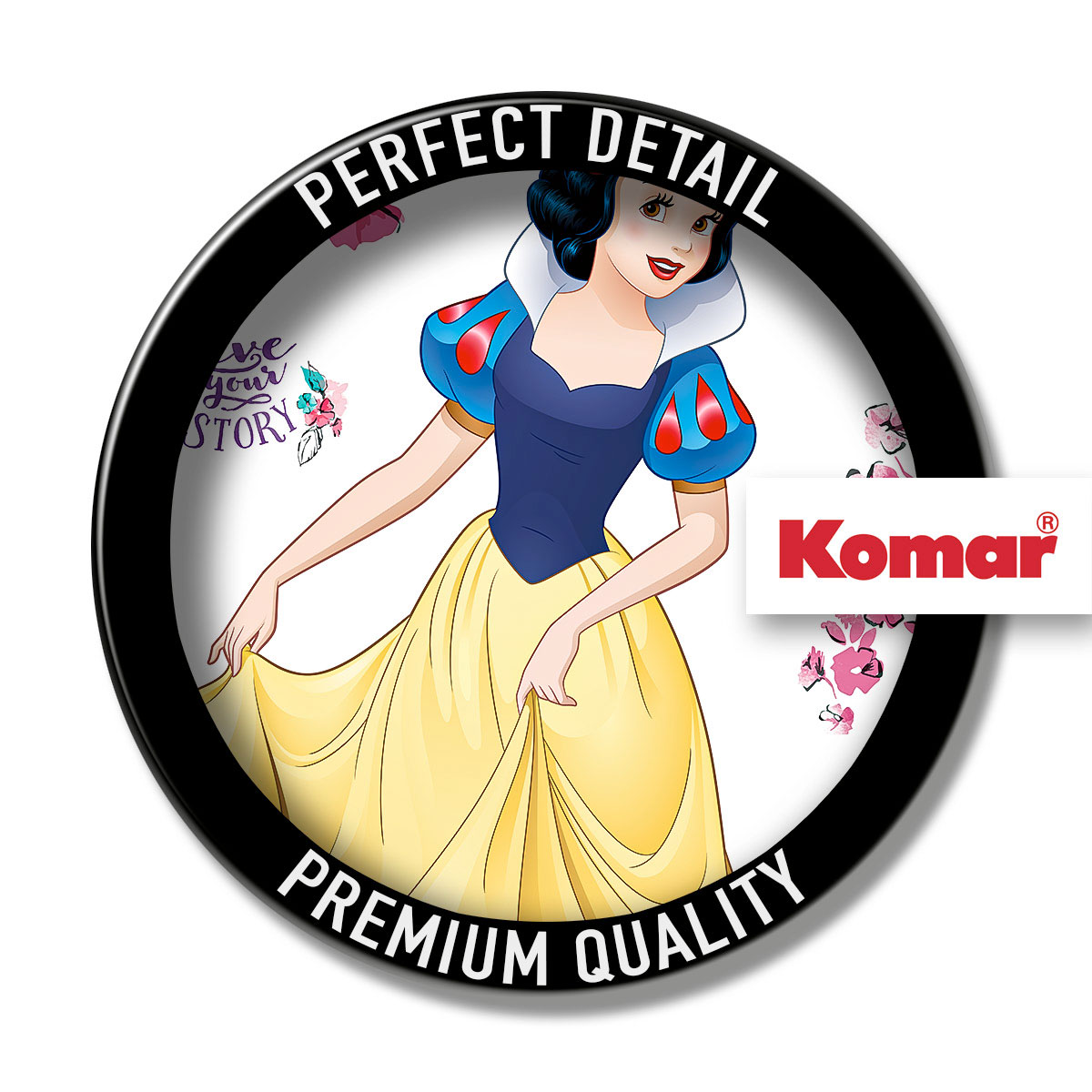 Komar  Selbstklebende Vlies Wandtattoo Snowwhite XXL 127x200 cm Bild 3