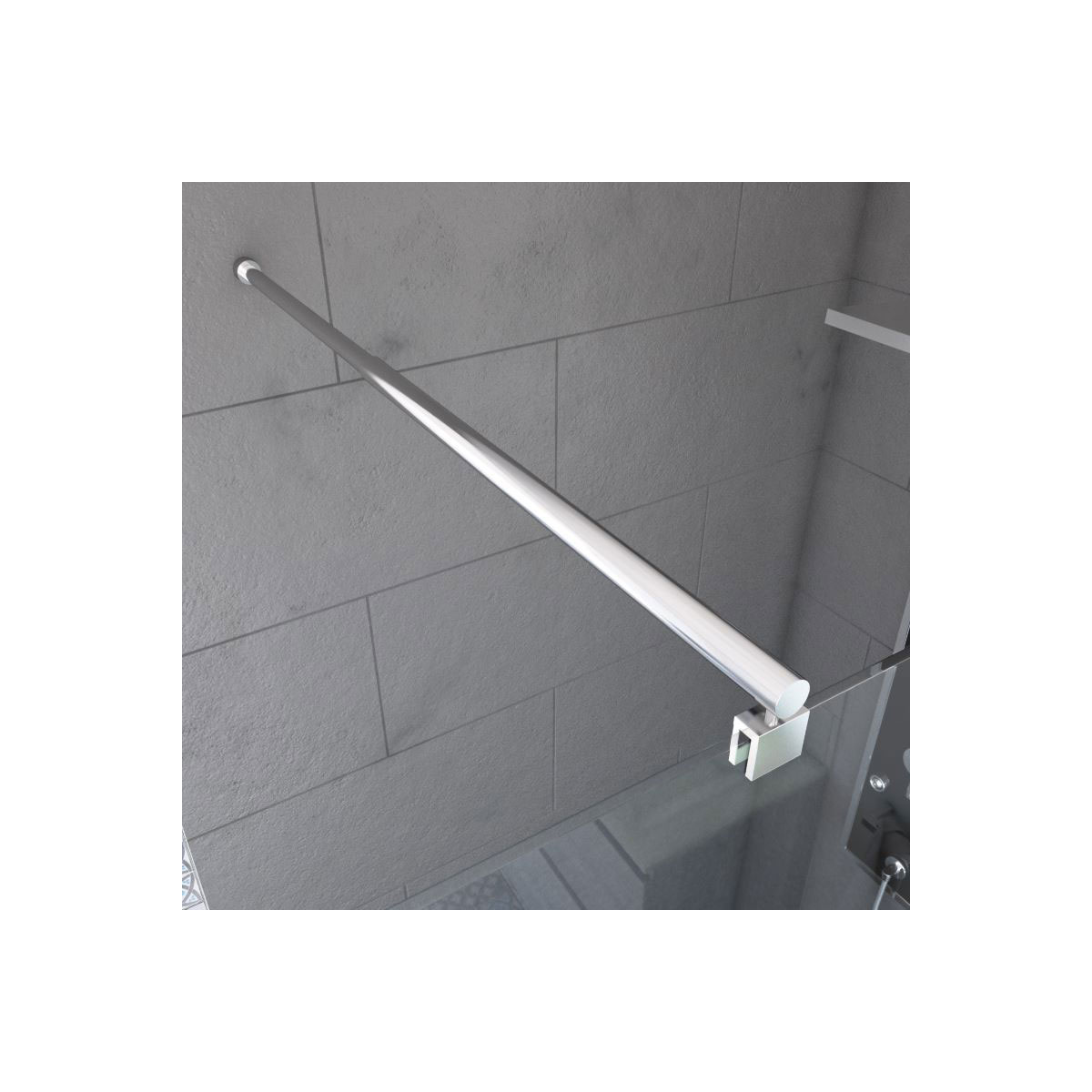 Aurlane Haltestange Parma chrom 70 bis 110 cm Bild 2