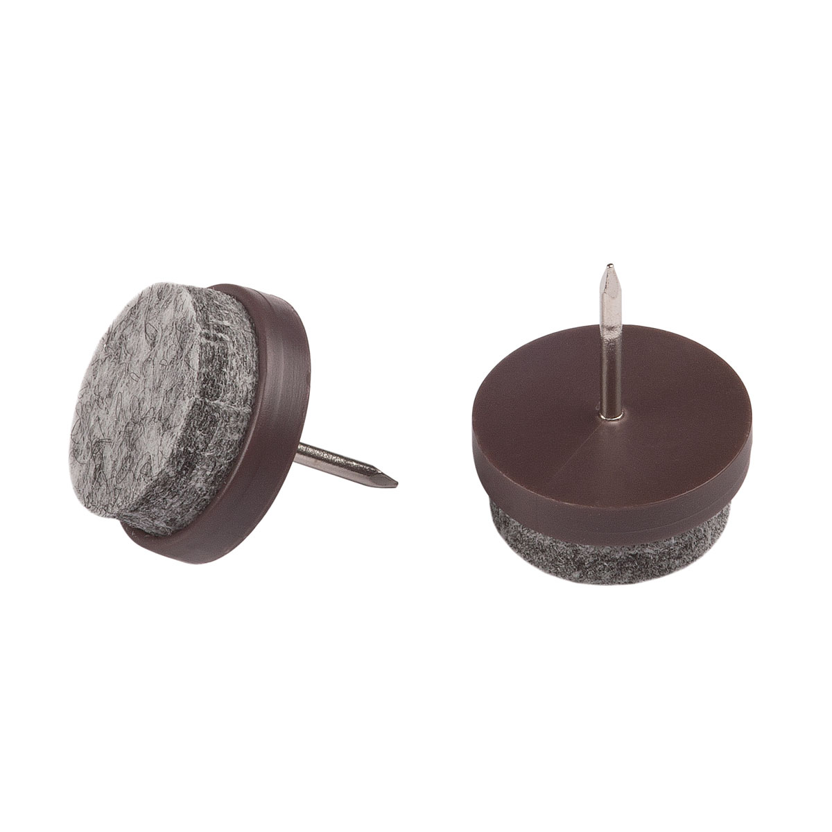 Suki Filzgleiter mit Stift Durchmesser 2 cm braun 8 Stück