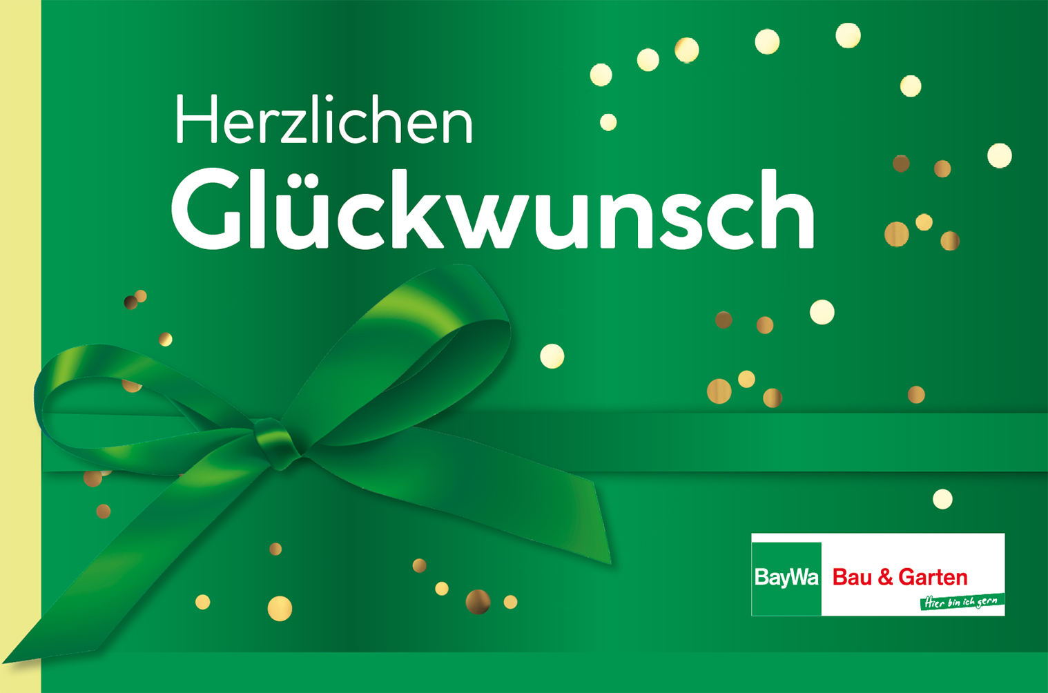 Gutscheinkarte in festlicher Optik