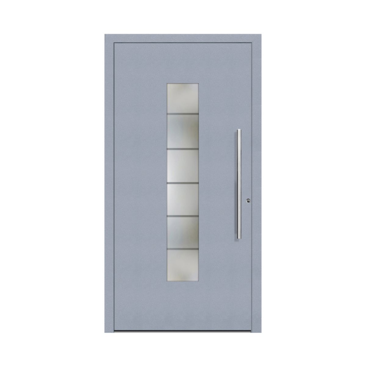 Schüco Aluminium Haustür 108 Lucca Excellent 1000 x 2000 mm RAL9016/7040 DR