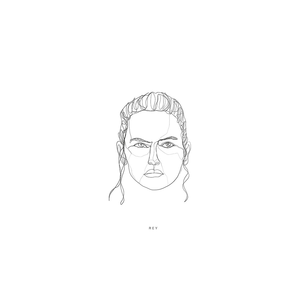 Komar  Wandbild Star Wars Classic Force Faces Rey 30x40 cm Bild 2