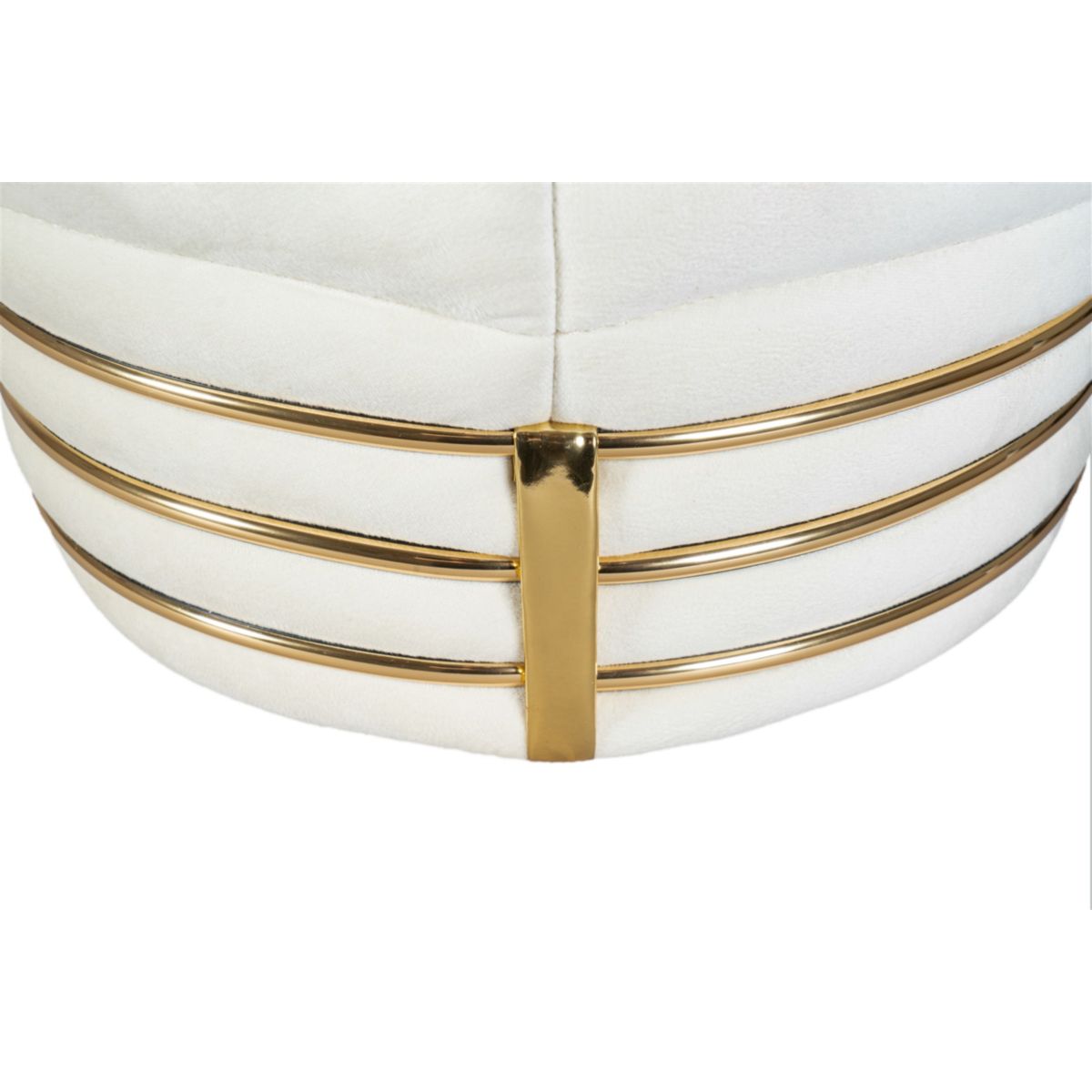 Kayoom Hocker Doric 325 Elfenbein / Gold Bild 4