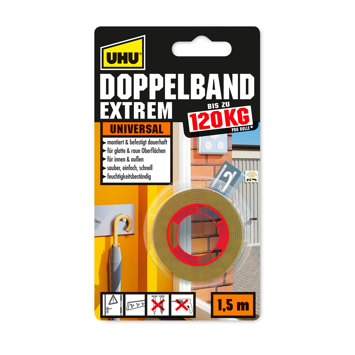 UHU  Doppelband extrem 1,5 m Bild 1