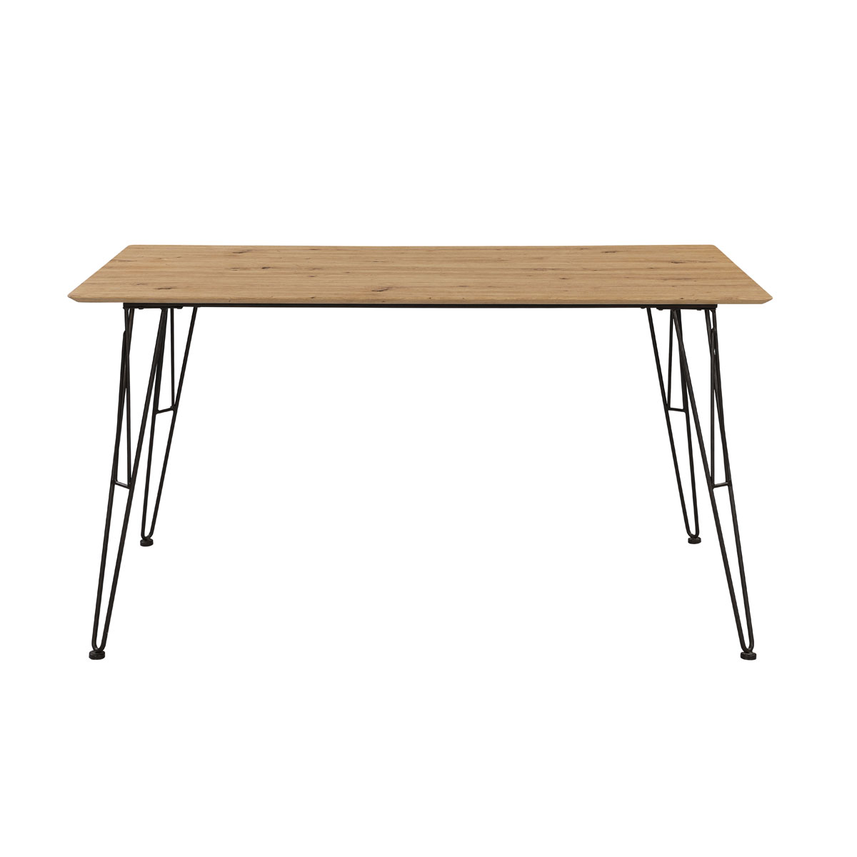 Tisch „Tacona“, Metall, Eiche Artisan