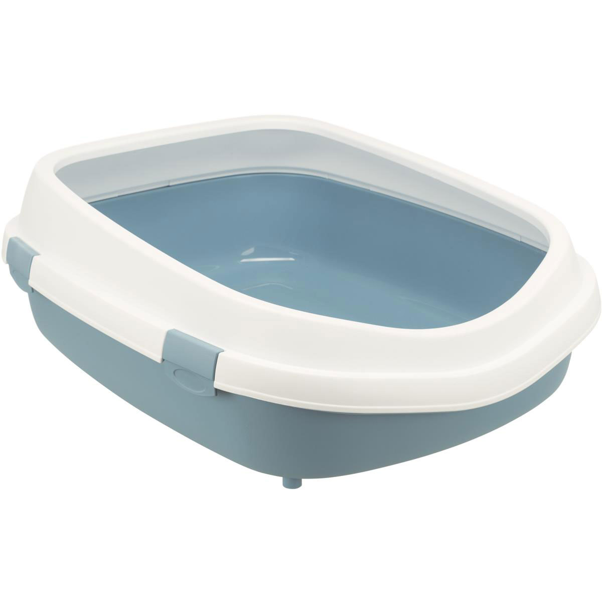 Trixie Katzentoilette Primo XXL mit Rand 56x25x71 cm blau/weiß