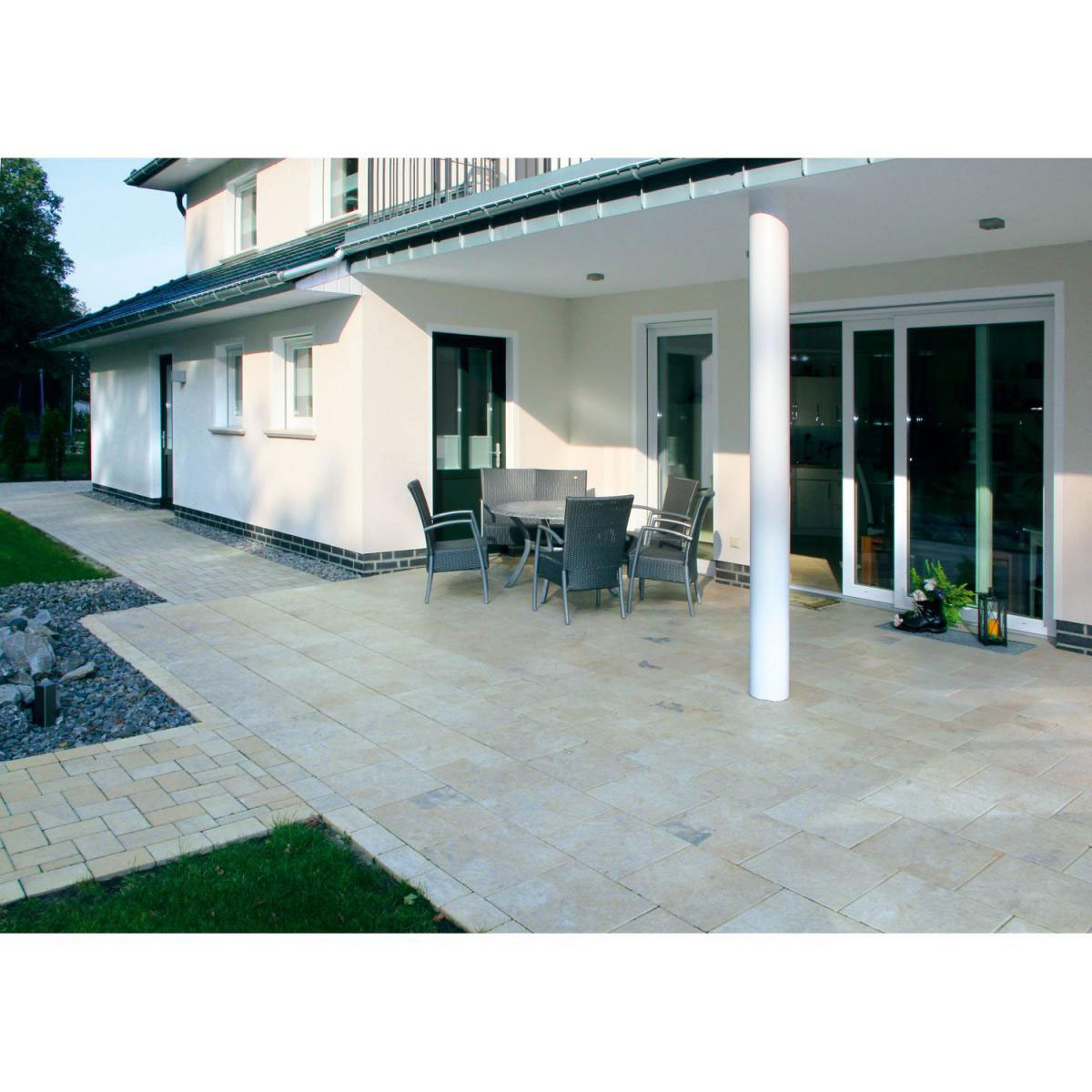 Diephaus  Terrassenplatte No.1 Edition 40 x 40 cm Muschelkalk Bild 2