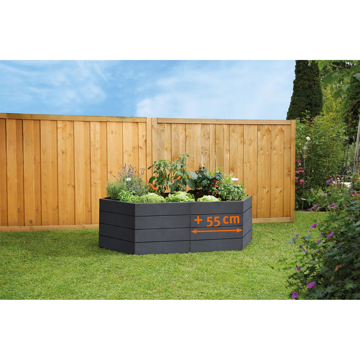 Garantia Hochbeet-Verlängerungs-Set Ergo grau Bild 4