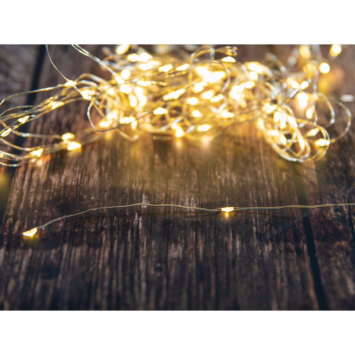 Drahtbeleuchtung 40 LEDs warmweiß Bild 1