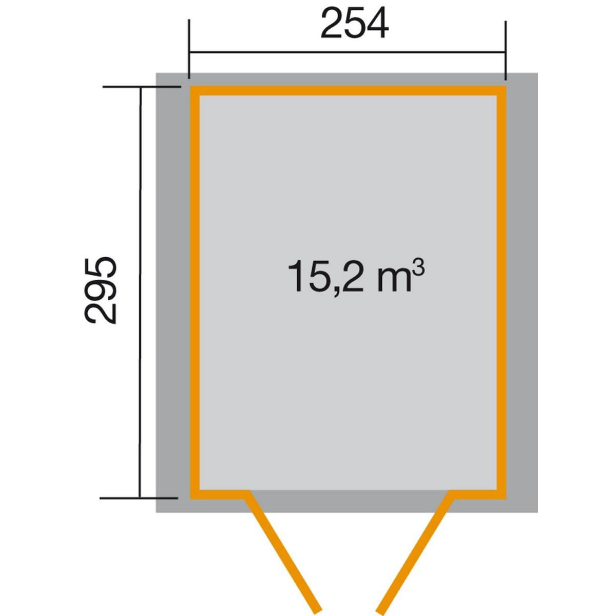 Weka Gartenhaus 316 254 x 295 x 221 cm Bild 3